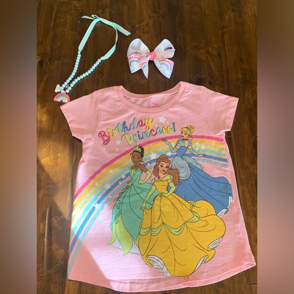 👑Disney “Birthday Princess” Tee Sz 5T 🥳 - Picture 4 of 11